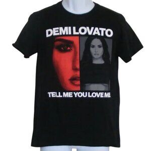 DEMI LOVATO Concert Tshirt, S, 2 sided, Tour 2018, Black, Short sleeves, Singer